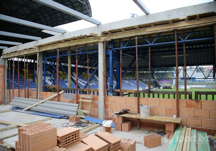 Upitan nastavak obnove stadiona Grbavica: 