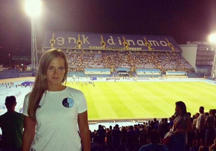Dobro je i prošla: U Maksimir išla s majicom beogradskog kluba